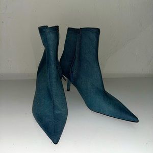 Denim Booties
